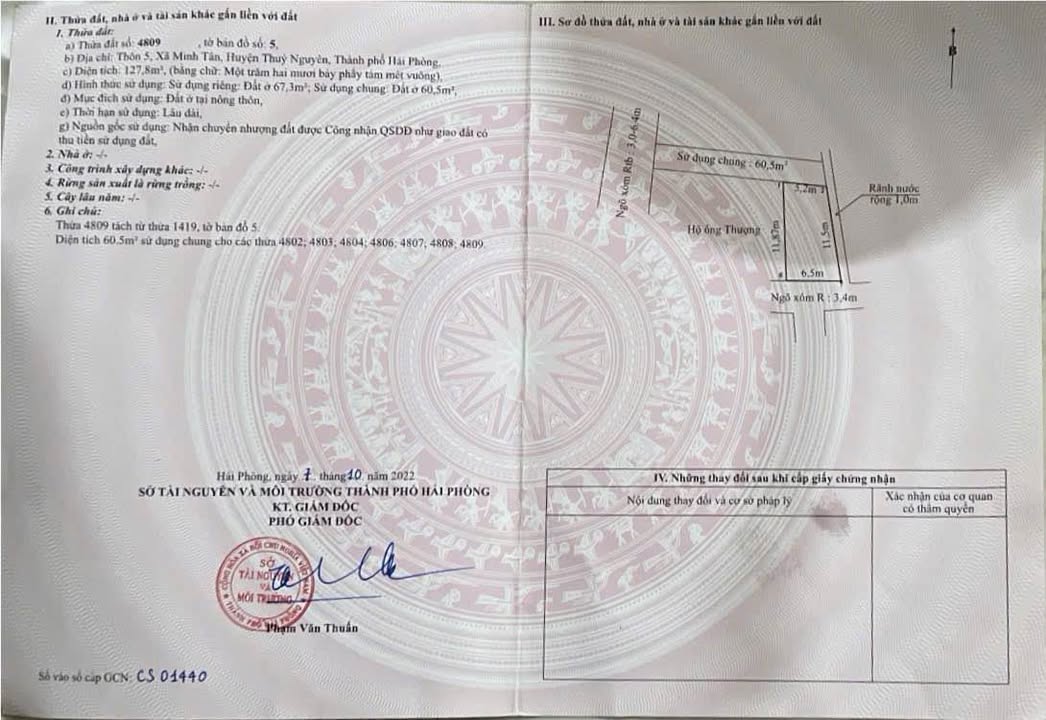 Đất chính chủ Minh Tân 67m² giá chỉ 500 triệu - Sát trường học, chợ!