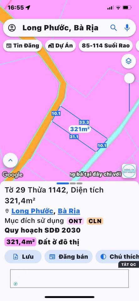 Đất nền Hương Lộ 3, Long Phước 330m² giá 1.6 tỷ - Cơ hội đầu tư hấp dẫn!