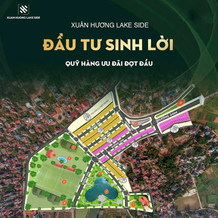 Đất nền Xuân Hương Lake Side 180m² giá 3 tỷ - Cạnh khu công nghiệp, sẵn sàng đầu tư!