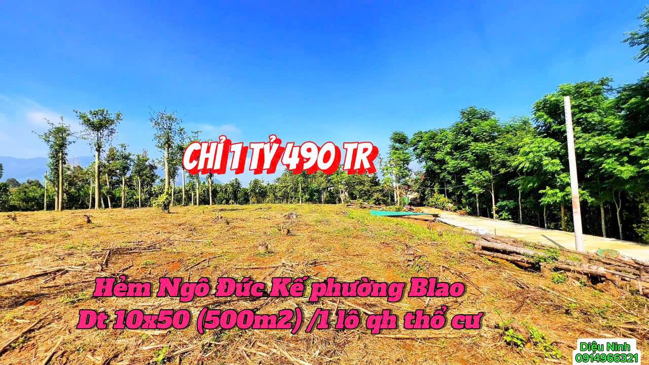 Đất nền B'lao - 500m² chỉ 1.49 tỷ - Đường ô tô vào tận nơi!