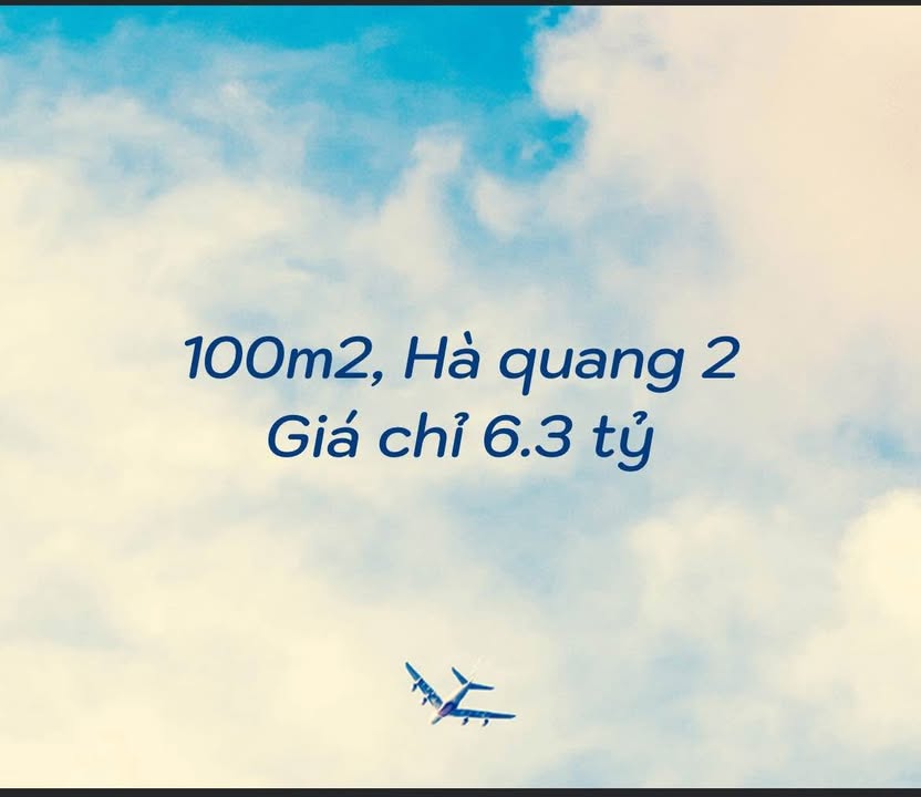 Đất nền KĐT Hà Quang 2 Nha Trang 100m² giá 6.3 tỷ - Sổ hồng chính chủ!