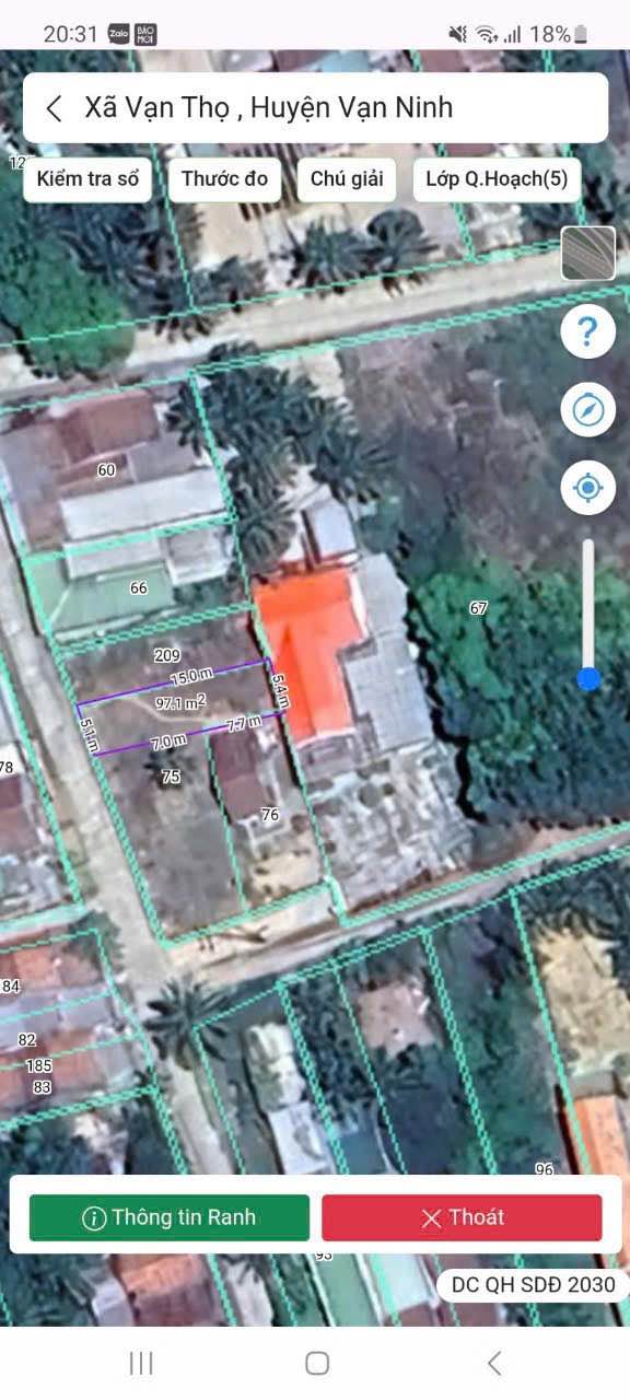 Đất Thổ Cư Thôn Cỗ Mã, Xã Vạn Thọ 97m² giá 750 triệu - Cơ hội đầu tư tuyệt vời!