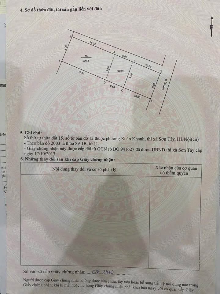 Đất nền lô góc 296m² tại Tùng Thiện, Sơn Tây - Giá đầu tư hấp dẫn!