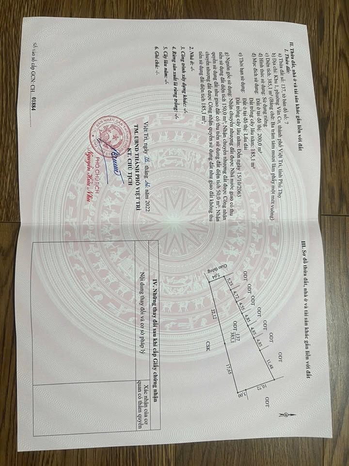 Đất nền Nông Trang Việt Trì 385,1m² giá thỏa thuận - Đầu tư sinh lời ngay!