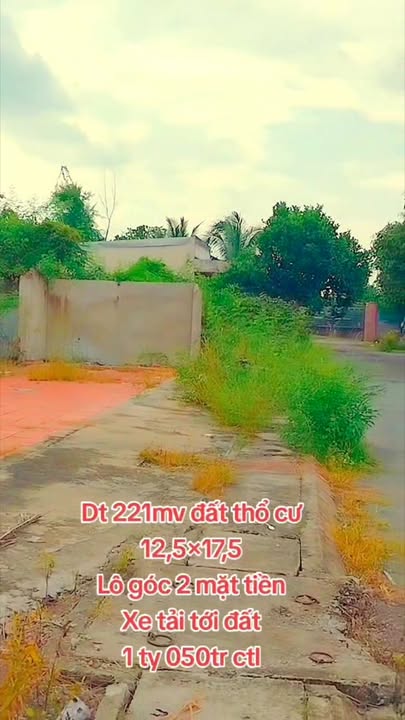 Đất thổ cư Hậu Thạnh, Châu Thành, Tây Ninh 218m² chỉ 550 triệu - Đầu tư sinh lời ngay!