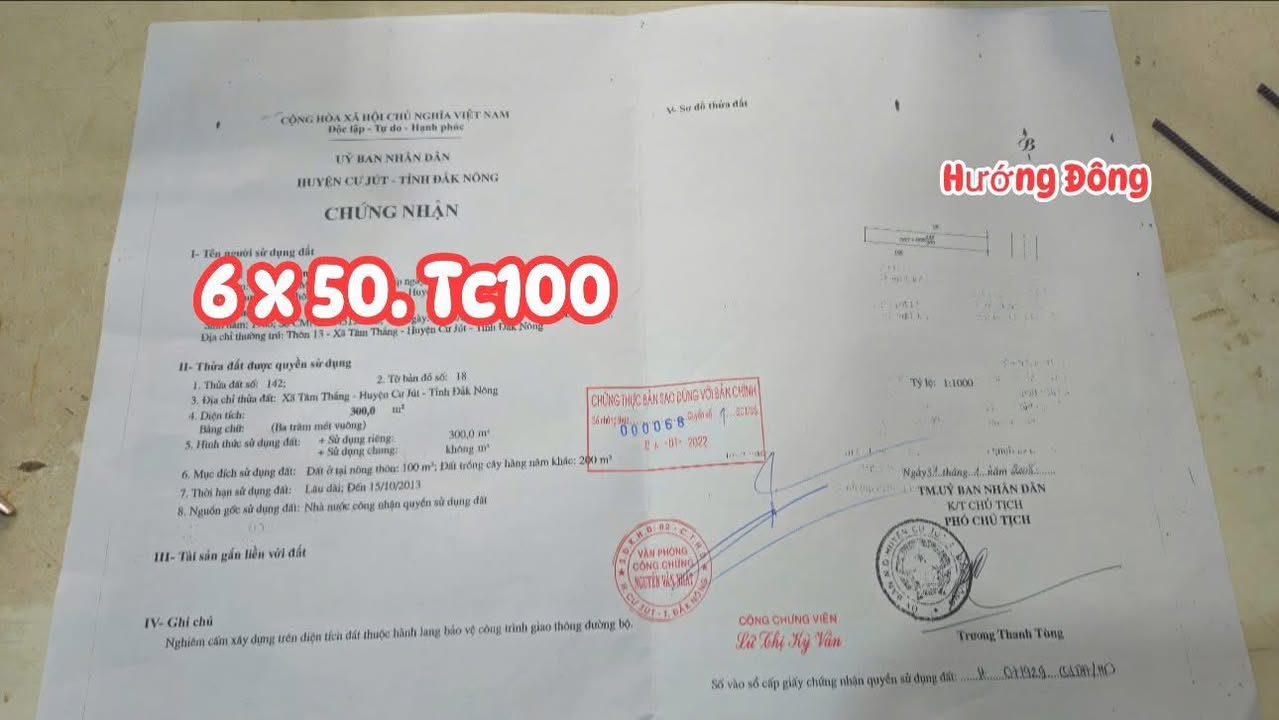 Đất nền Cư Jút 300m² giá 1.62 tỷ - Khu kinh doanh sầm uất!