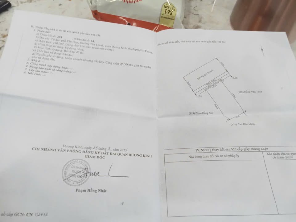 Đất nền Tân Thành, Dương Kinh 210m² giá chỉ 2x triệu - Gần chợ, trường học!