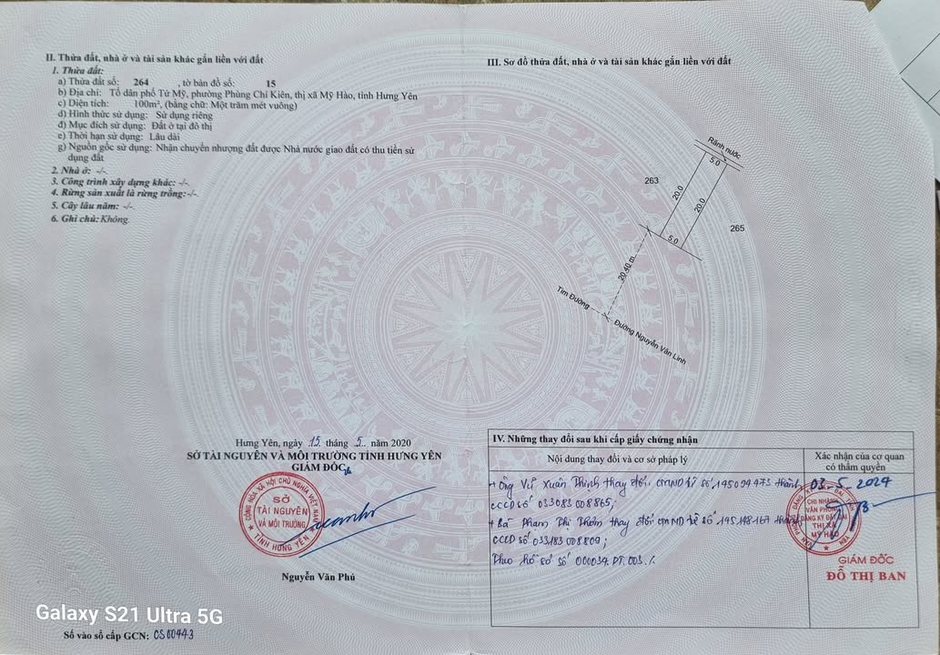 Đất nền 200m² mặt tiền đường Phùng Chí Kiên, Mỹ Hào, Hưng Yên - Giá tốt đầu tư!