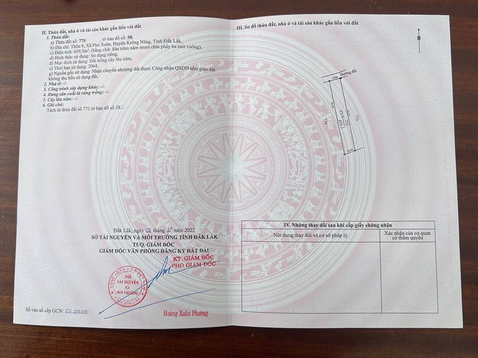 Đất nền Phú Xuân Krông Năng 650m² giá 250 triệu - Sổ hồng chính chủ