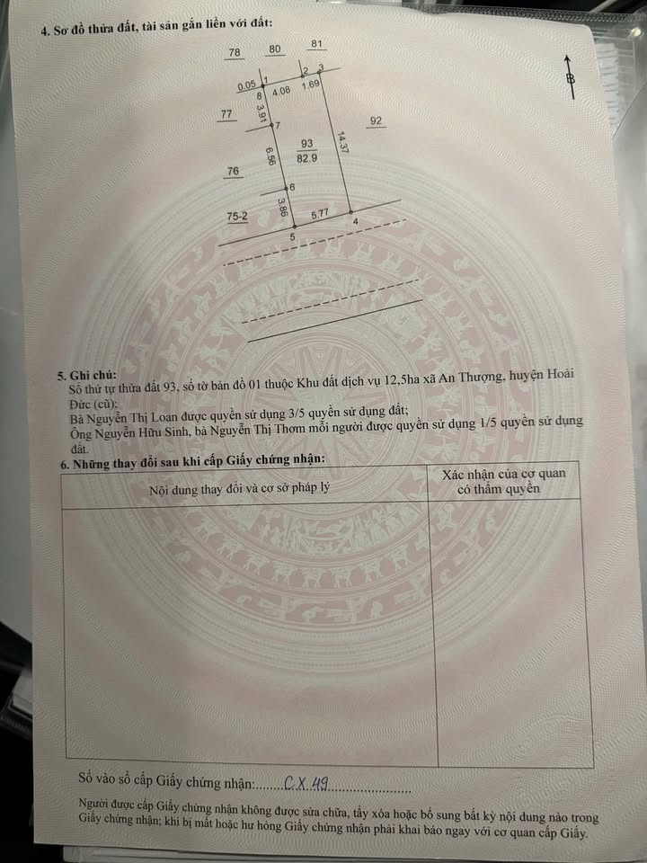 Đất dịch vụ An Thượng 82,9m² giá 12.841 tỷ - Vị trí đắc địa gần Học viện Chính sách