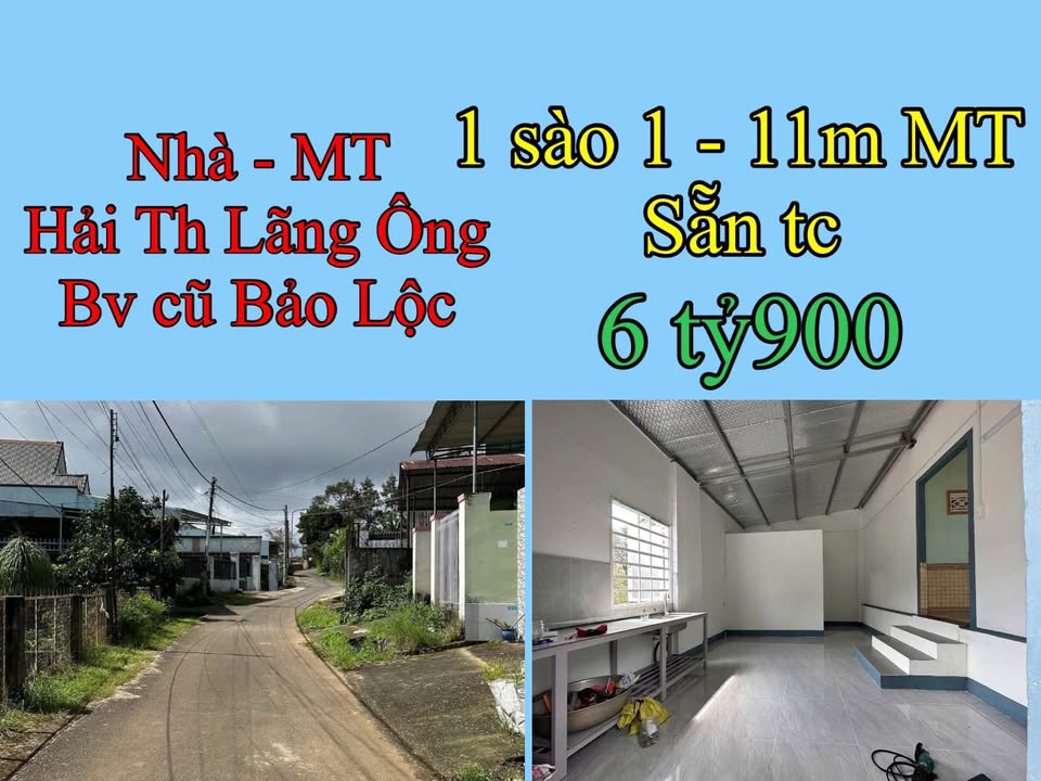 Đất nền Bảo Lộc 1100m² giá 6.9 tỷ - Sổ đỏ chính chủ, mặt tiền 11m