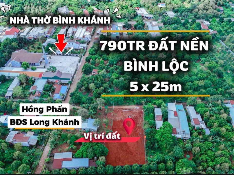 Đất nền Bình Lộc 125m² giá 790 triệu - Cơ hội đầu tư không thể bỏ lỡ!