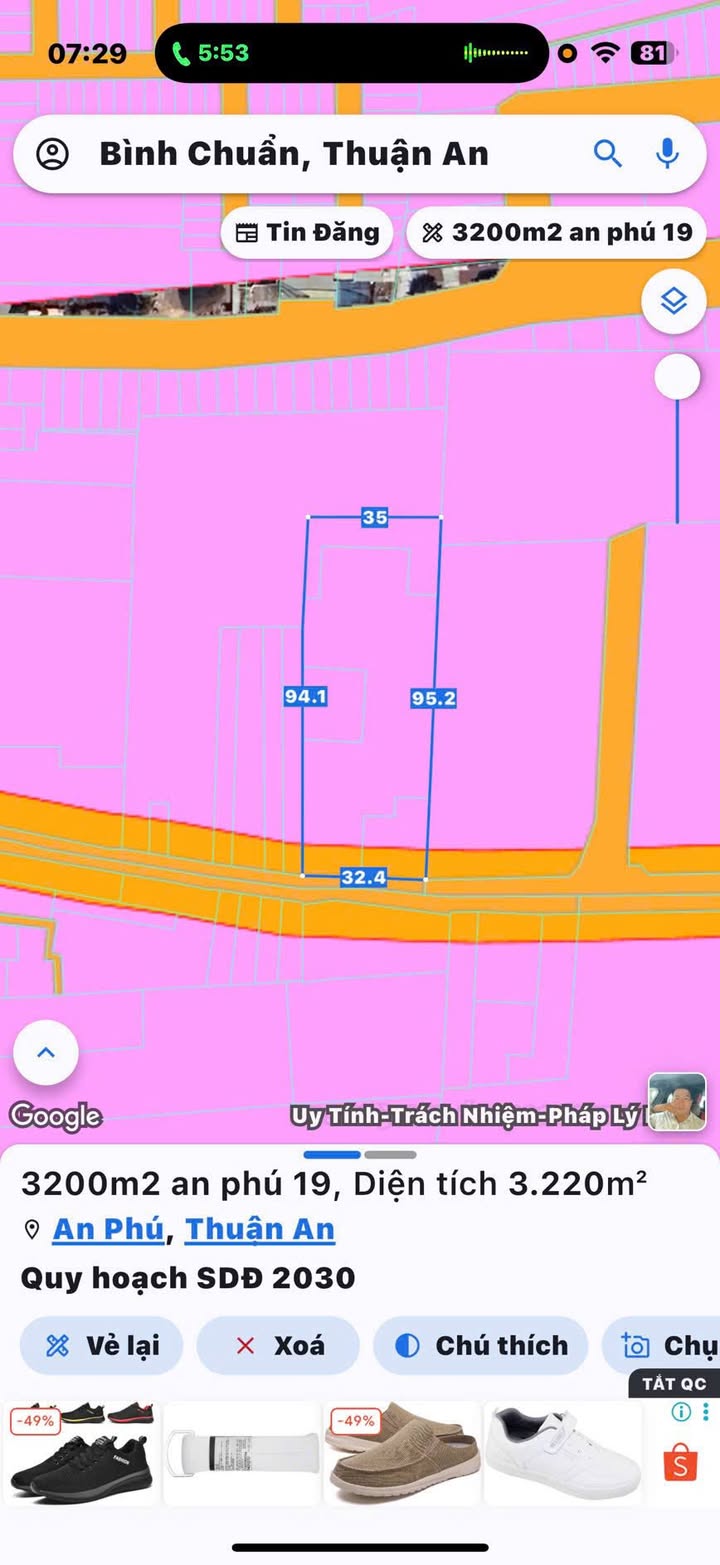 Đất nền An Phú 3200m² giá 38.4 tỷ - Cơ hội đầu tư hấp dẫn!