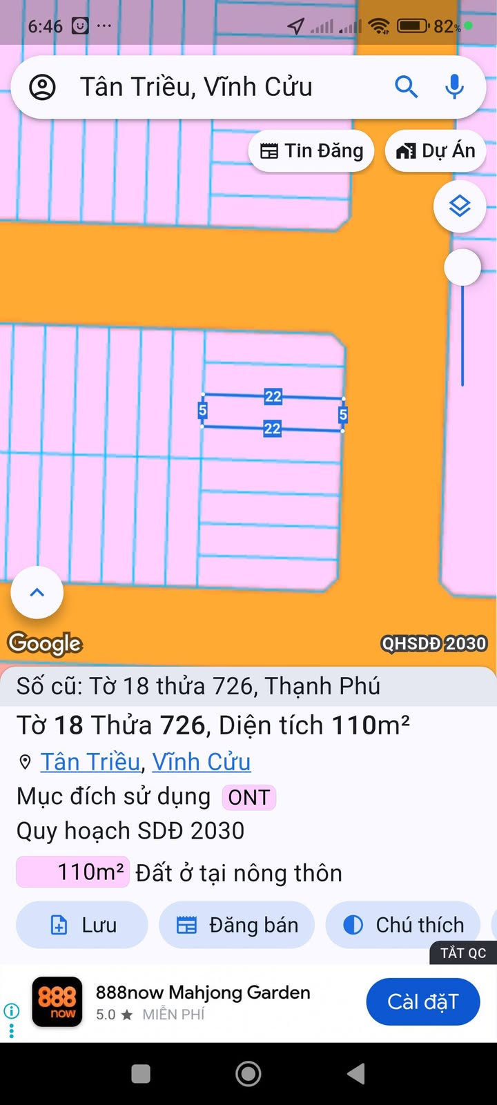 Đất nền Tân Triều, Biên Hòa 110m² giá 1.68 tỷ - Đầu tư sinh lời ngay!
