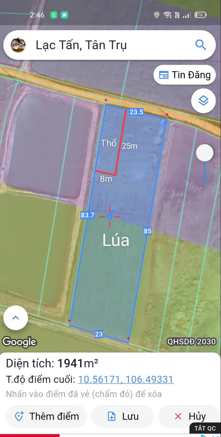 Đất vuông vức 1960m² xã Nhựt Tảo, Tây Ninh - Giá chỉ 2.1 tỷ - Đầu tư tuyệt vời!