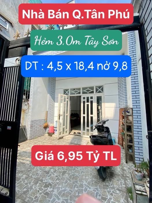 Nhà riêng Tân Phú 106m² giá 6,95 tỷ - Chính chủ bán gấp!