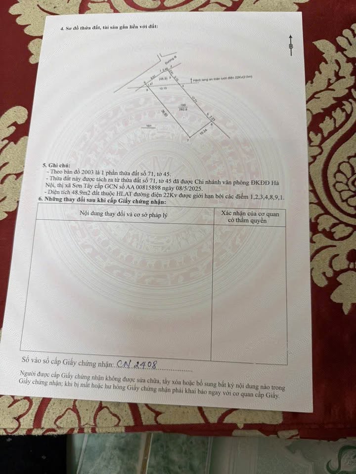 Đất nền Tùng Thiện - Sơn Tây 283m² giá 2 tỷ - Cơ hội đầu tư tuyệt vời!