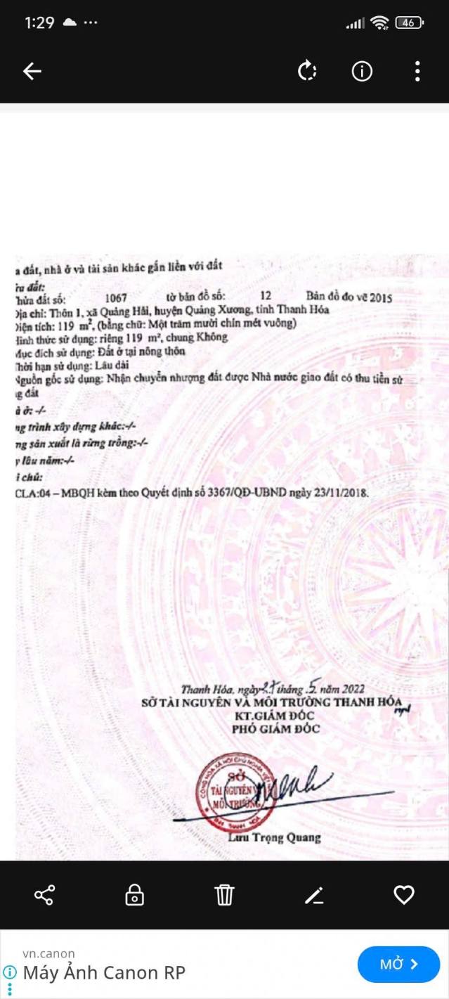 Đất nền Quảng Hải, Quảng Xương 118m² giá chỉ 8xx triệu - Cơ hội đầu tư sinh lời!