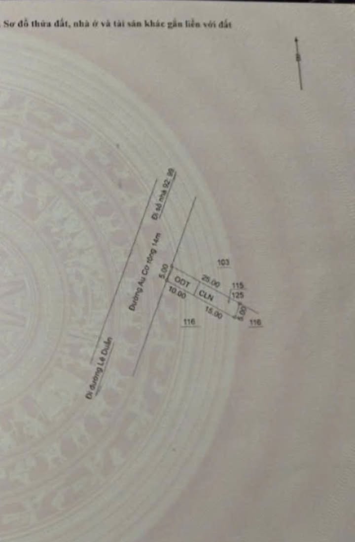 Đất mặt tiền đường Âu Cơ, TP Pleiku 125m² giá 1.8 tỷ - Đầu tư sinh lời ngay!