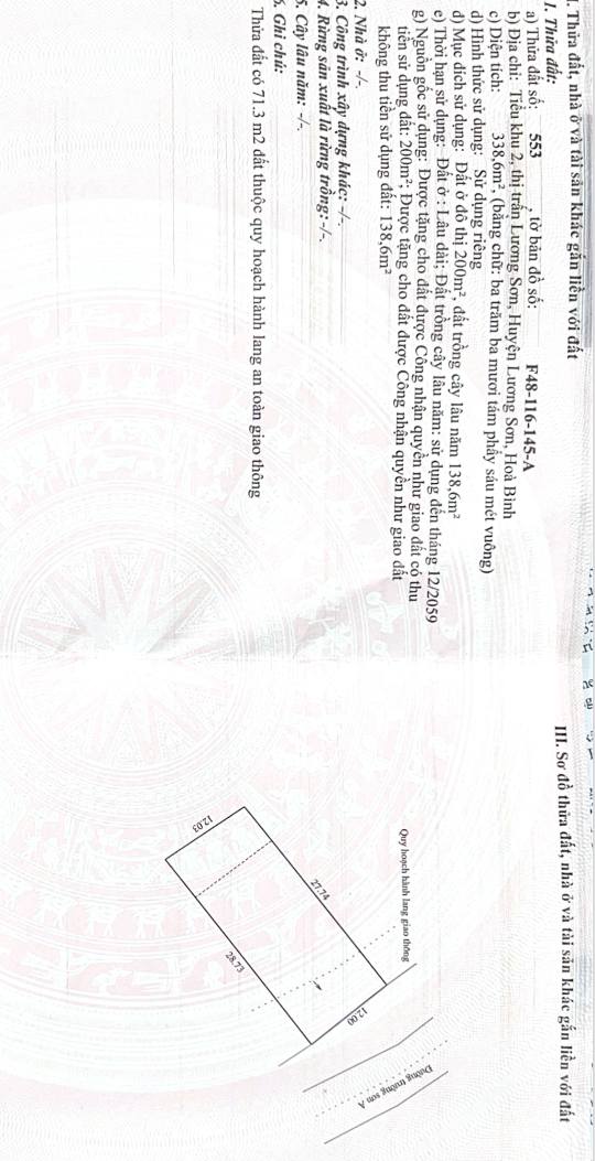 Đất mặt tiền Trường Sơn A, Lương Sơn, 338m² - Vị trí vàng cho kinh doanh!