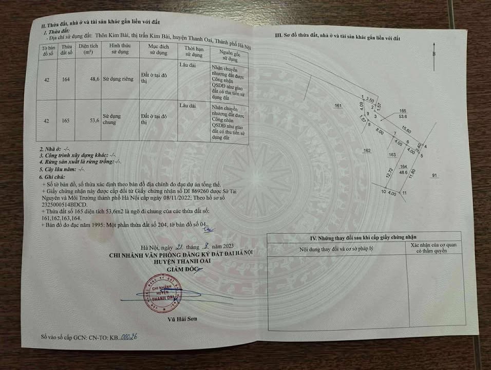 Đất nền Kim Bài, Thanh Oai 46m² giá 2 tỷ - Đầu tư hấp dẫn!