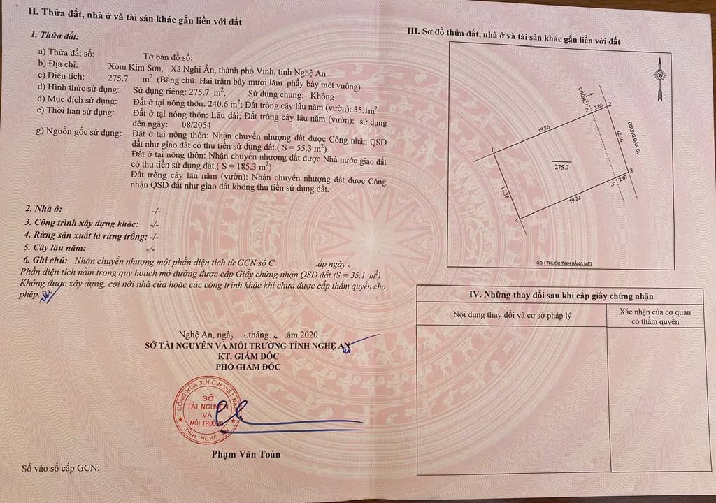 Đất mặt tiền Nghĩa Sơn, 275.7m² giá 5.99 tỷ - Đầu tư sinh lời ngay!