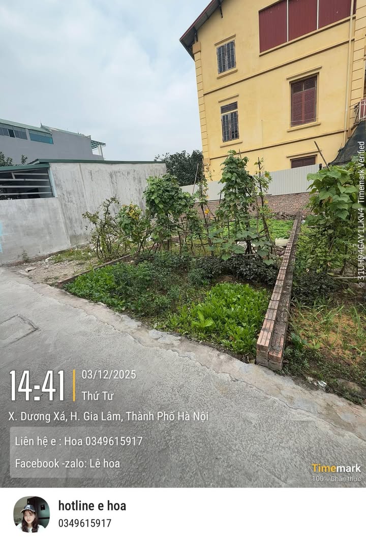 Đất nền Dương Xá, Gia Lâm 42m² giá 2.8 tỷ - Sổ đỏ chính chủ, khu vực đông đúc công nhân!