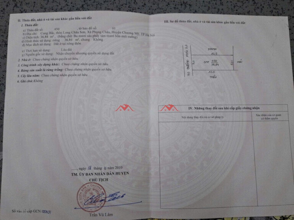 Đất nền Phụng Châu, Chương Mỹ 36m² - Sổ đỏ chính chủ, đầu tư sinh lời!