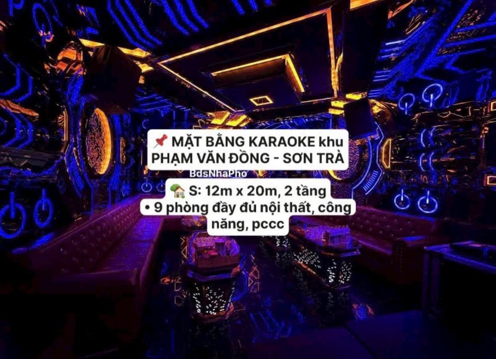 Cho thuê mặt bằng Karaoke 240m² tại Phạm Văn Đồng, Sơn Trà - Hoạt động ngay!