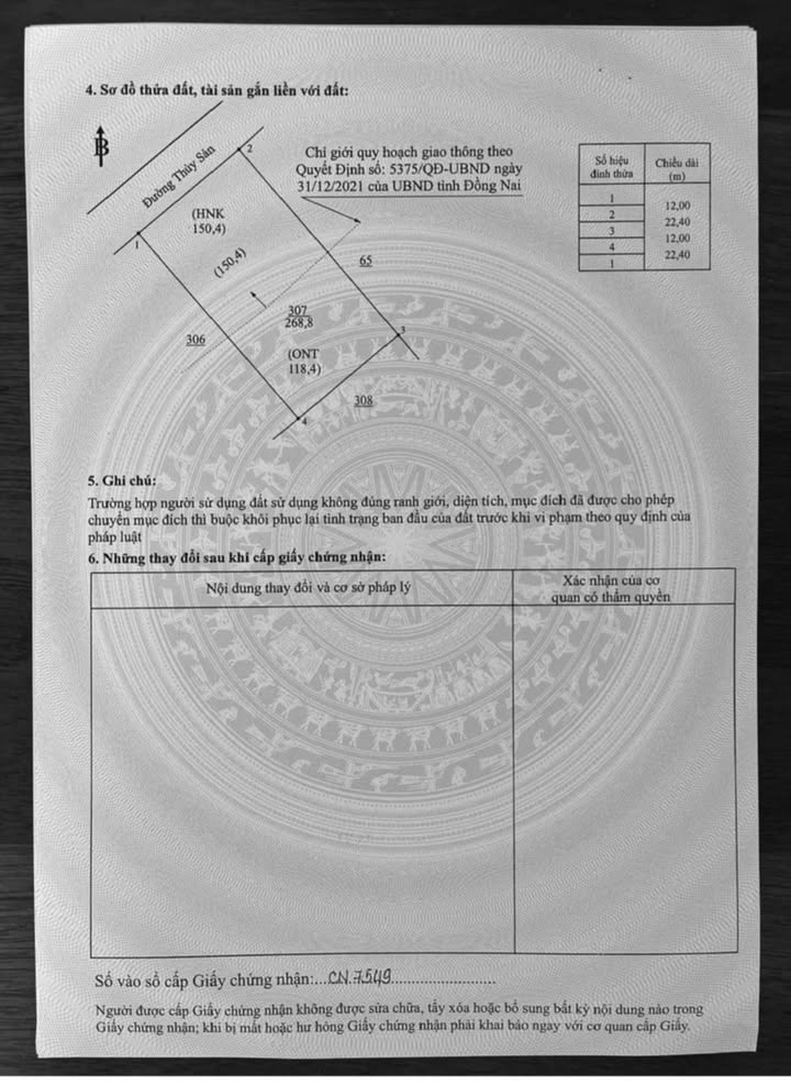 Đất thổ cư Xuân Định, Đồng Nai 268m² giá 806 triệu - Chính chủ bán lỗ gấp!