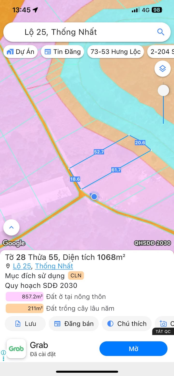 Đất nền 1 sào ở ấp 3, xã Dầu Giây, 3.6 tỷ - Sổ đỏ chính chủ, view suối tuyệt đẹp!