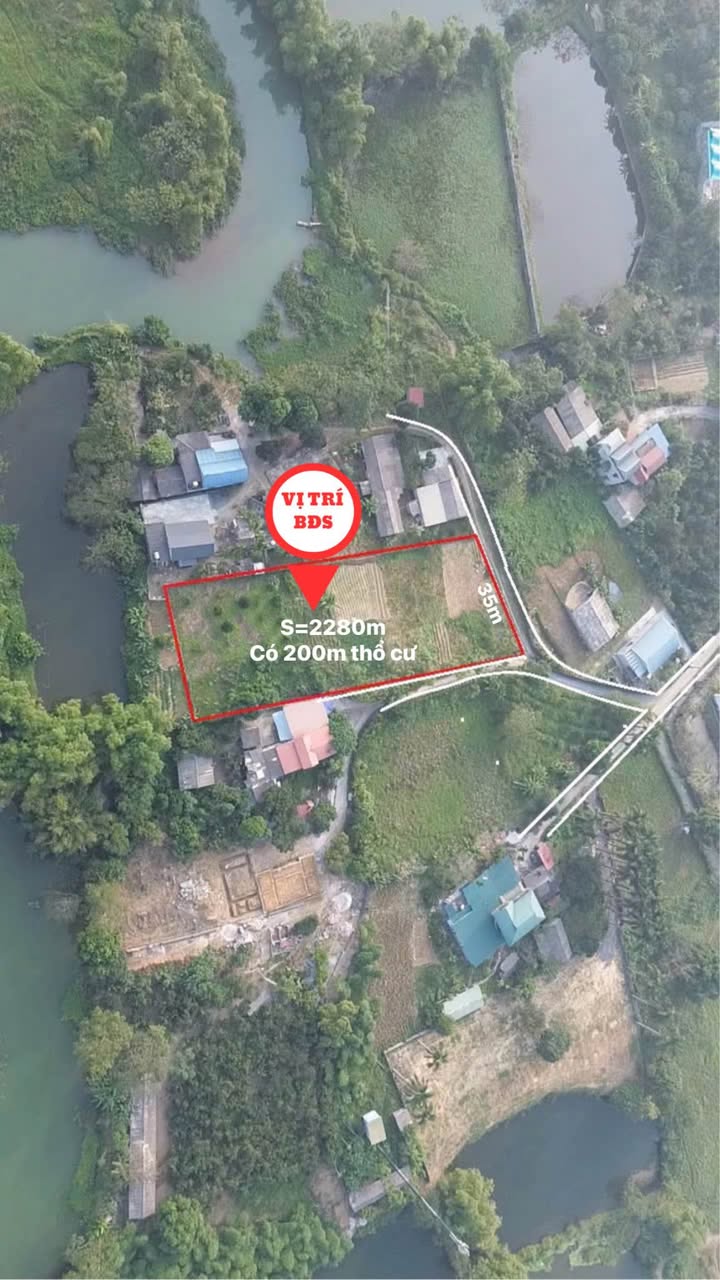 Đất vườn xã Liên Sơn, Lương Sơn, Hòa Bình 2280m² giá chỉ 2,2 triệu/m² - Sổ đỏ chính chủ!