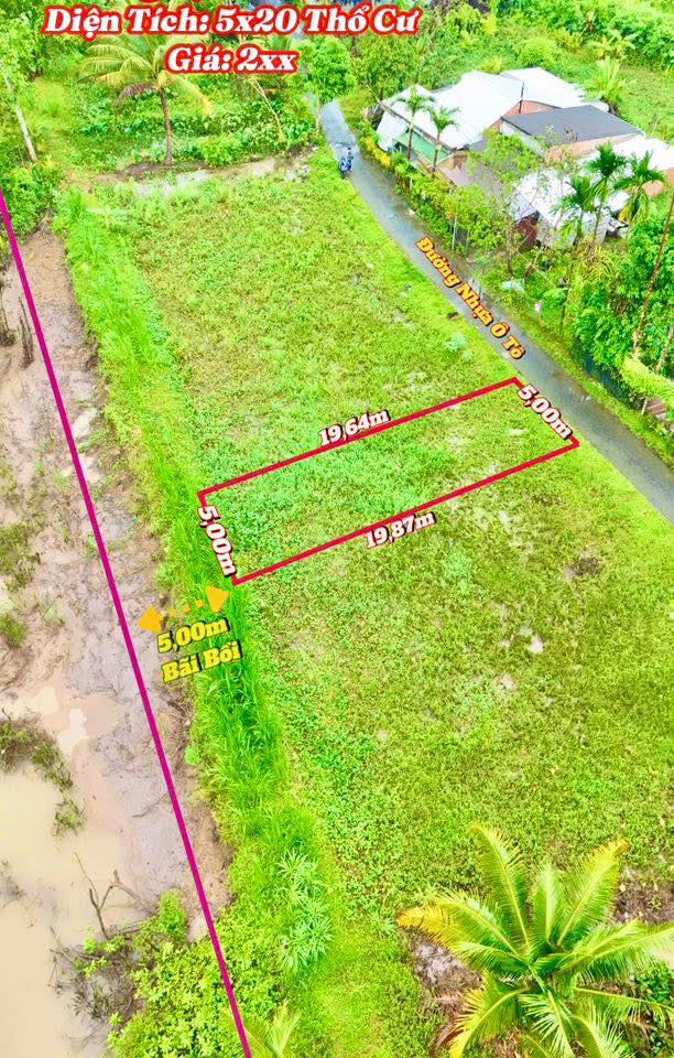 Đất nền Trà Côn, Tam Bình 100m² giá chỉ 255 triệu - Đầu tư sinh lời ngay!