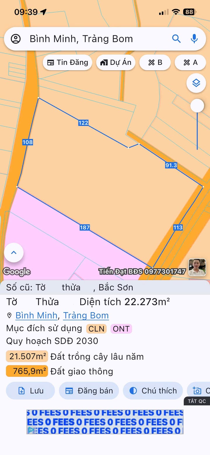 Đất nền 2,2 ha Bắc Sơn Trảng Bom - Giá 5.5 tỷ thương lượng - Đầu tư sinh lời!