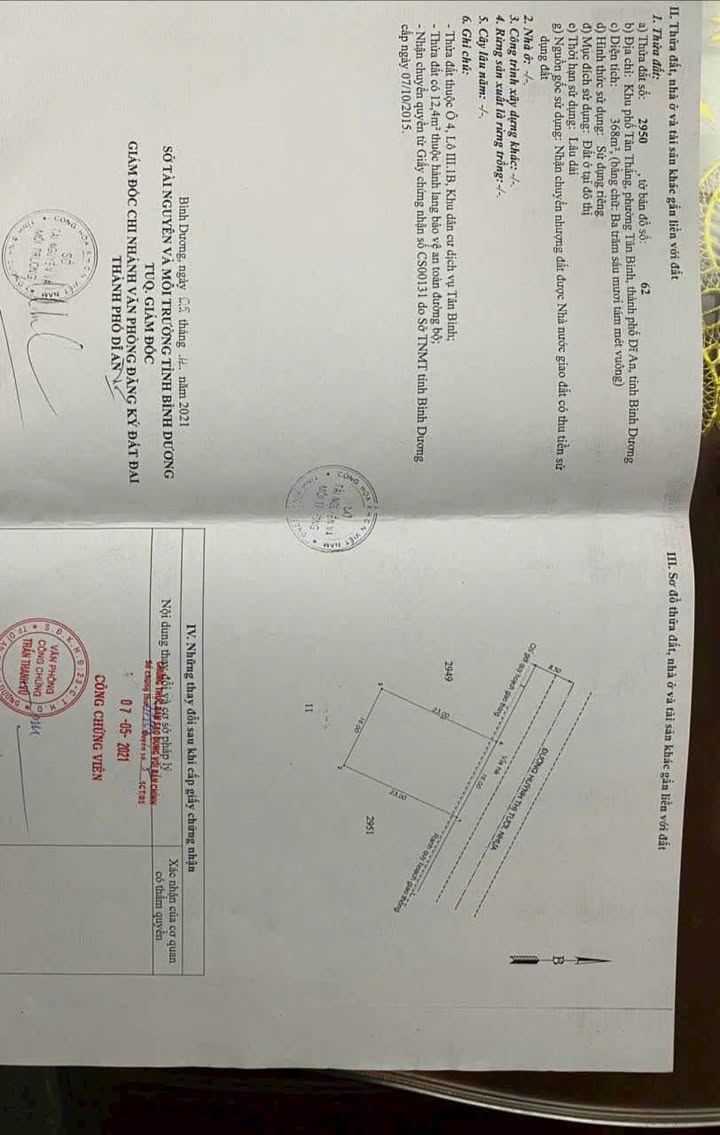 FrontHouse mặt tiền Huỳnh Thị Tươi, Dĩ An 368m² giá chỉ hơn 10 tỷ - Đầu tư sinh lời ngay!