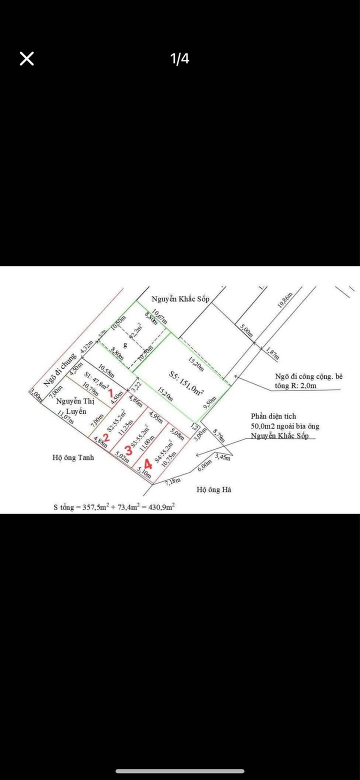 Đất nền Xích Thổ, Hồng Thái 55.2m² giá 1 tỷ - Đầu tư sinh lời ngay!