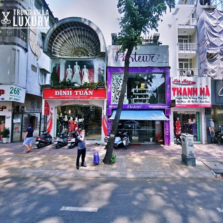 Bán nhà mặt tiền 266A Pasteur, Quận 3 - Diện tích 102m², HĐ thuê 65 triệu/tháng