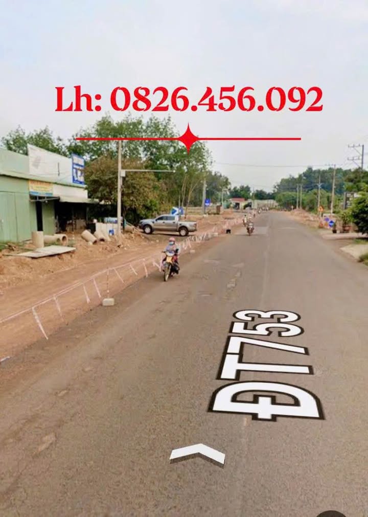 Đất mặt tiền đường DT753 Tân Phước 1638m² - Đầu tư sinh lời ngay!