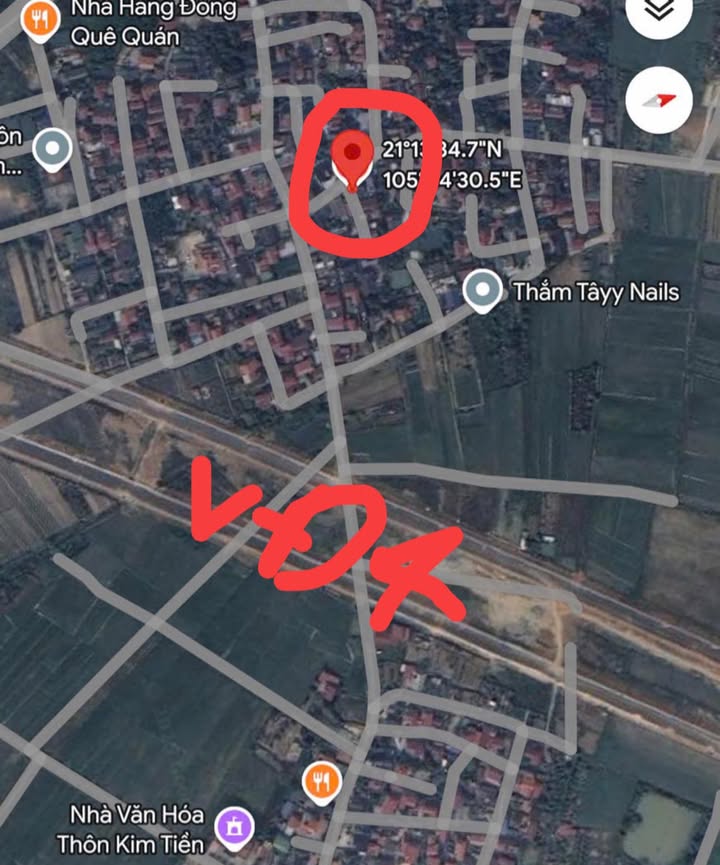 Đất thổ cư Kim Hoa - Mê Linh 60m² giá 3.1 tỷ - Kinh doanh thuận lợi!