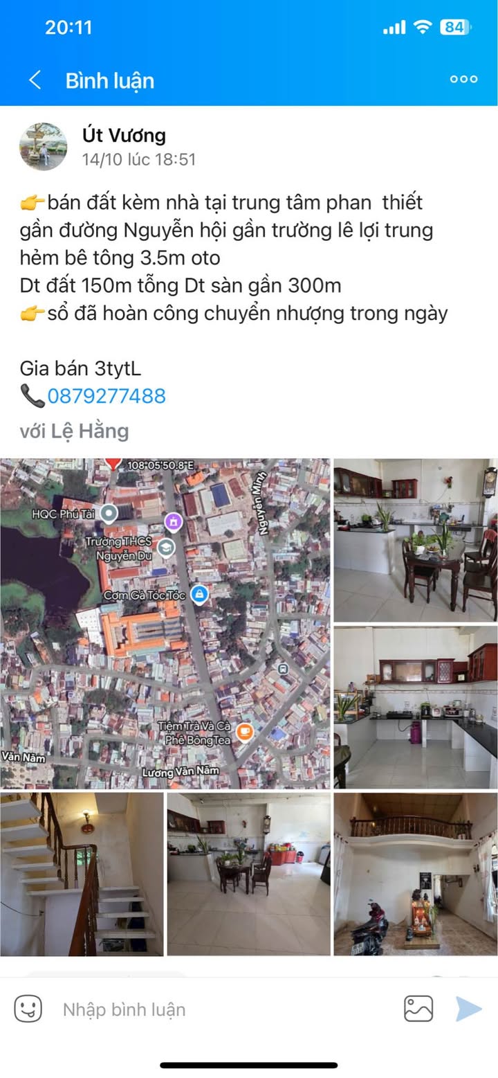 Nhà đất trung tâm Phan Thiết 150m² giá 2.95 tỷ - Sổ hồng chính chủ, chuyển nhượng ngay!