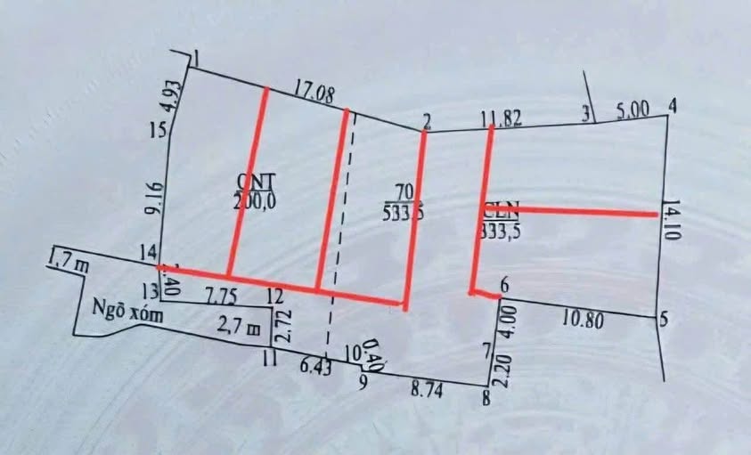 Đất thổ cư Chương Mỹ, Hà Nội 533m² giá 5.33 tỷ - Chính chủ bán gấp!