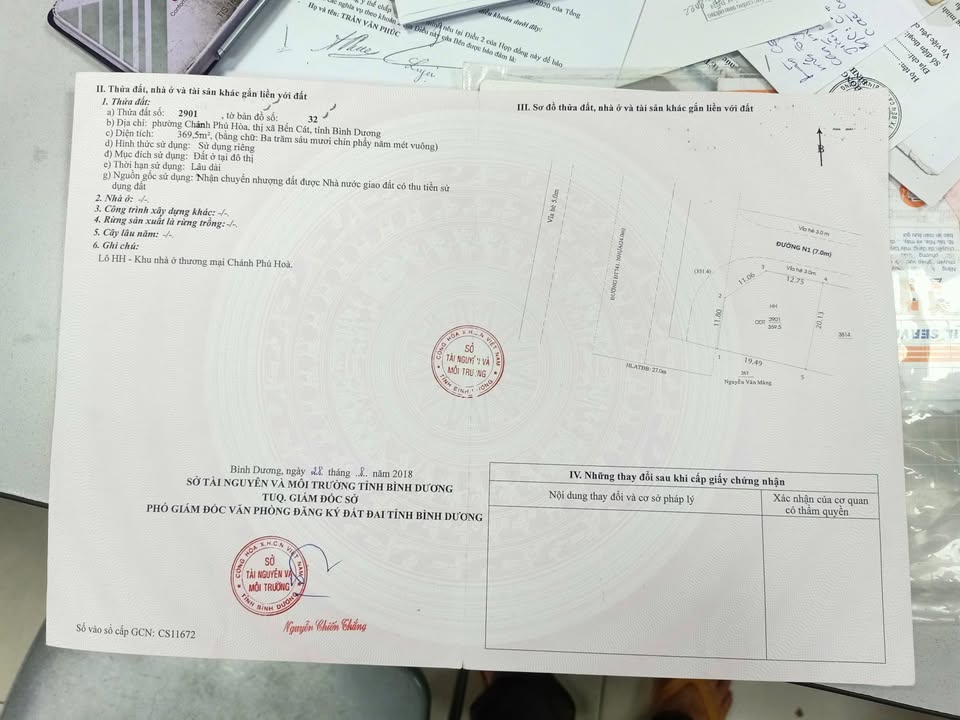 Lô góc thương mại Bến Cát 369.5m² giá 11.85 tỷ - Vị trí đắc địa ngay mặt tiền QL14!