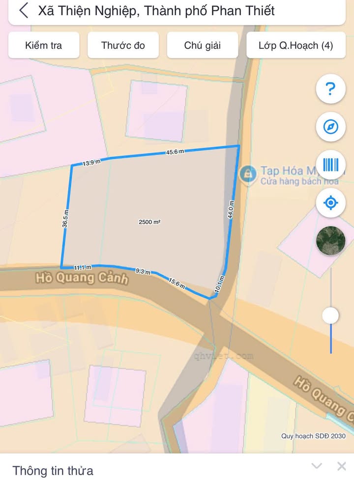 Đất nền góc 2 mặt tiền đường Trần Hữu Xoàng - Mũi Né 2500m² giá 2.8 tỷ - Tiềm năng đầu tư lớn!