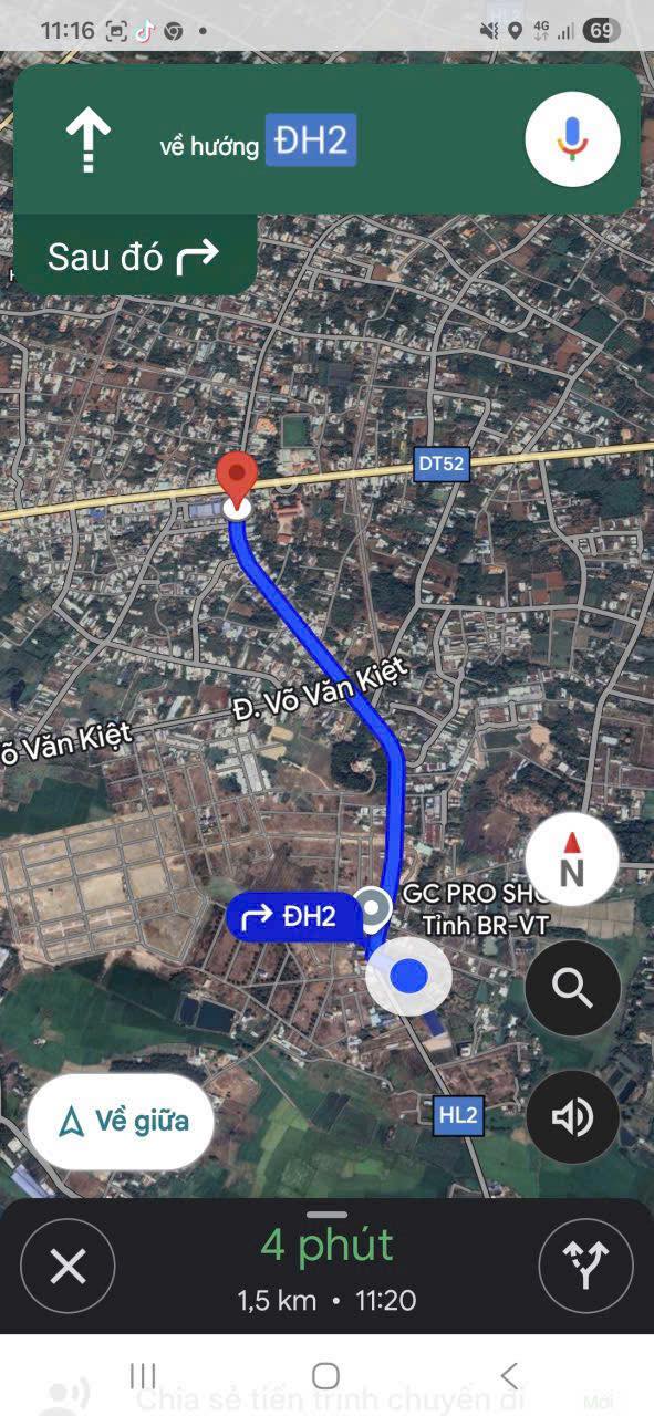 Đất nền Hòa Long, Bà Rịa 280m² giá 1.98 tỷ - Cơ hội đầu tư tuyệt vời!