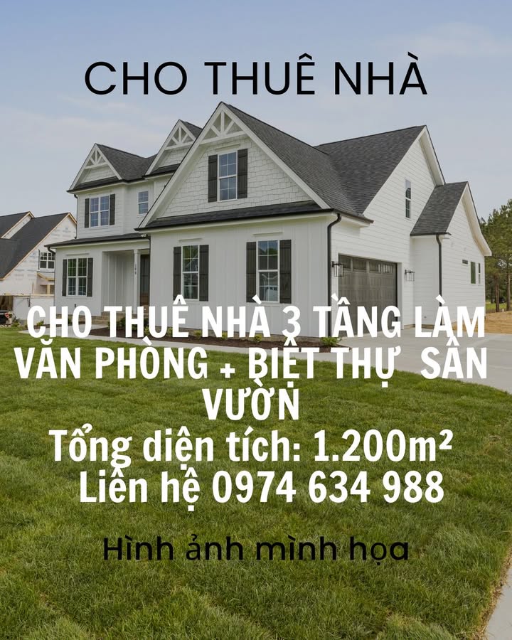 Cho thuê nhà 3 tầng văn phòng + biệt thự vườn tại Phúc Yên 1200m² - Không gian lý tưởng cho doanh nghiệp!