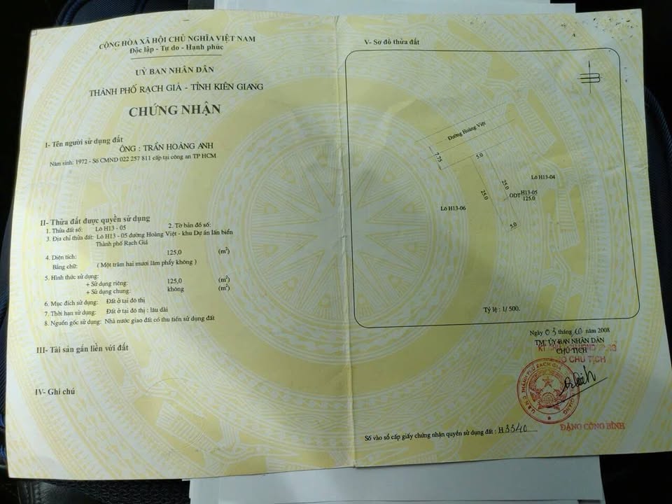 Đất nền liền kề đường Hoàng Việt Rạch Giá 250m² giá chỉ 5 tỷ - Cơ hội đầu tư hấp dẫn!