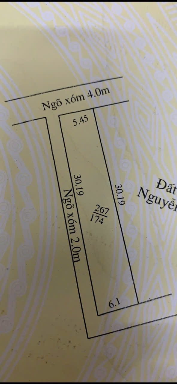 Đất thổ cư Hùng Thắng - Tiên Lãng 174m² giá 2 tỷ - Cơ hội đầu tư hấp dẫn!