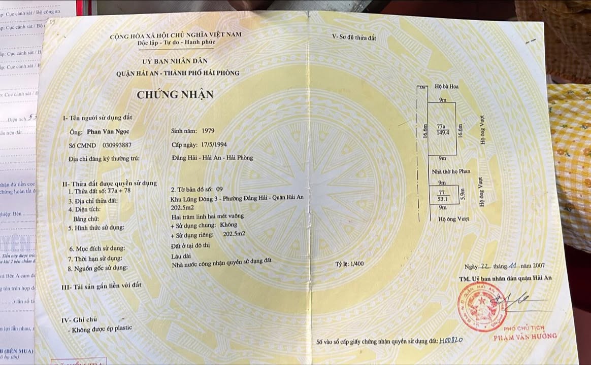 Bán đất tặng nhà cấp 4 tại đường Lũng Đông, Hải An, 53m² giá 40 tỷ - Đầu tư sinh lời ngay!