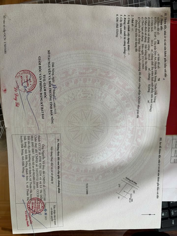 Đất nền 337.5m² tại thị trấn Đức An, Đắk Nông - Ôm mặt đường bê tông, Giá 550 triệu