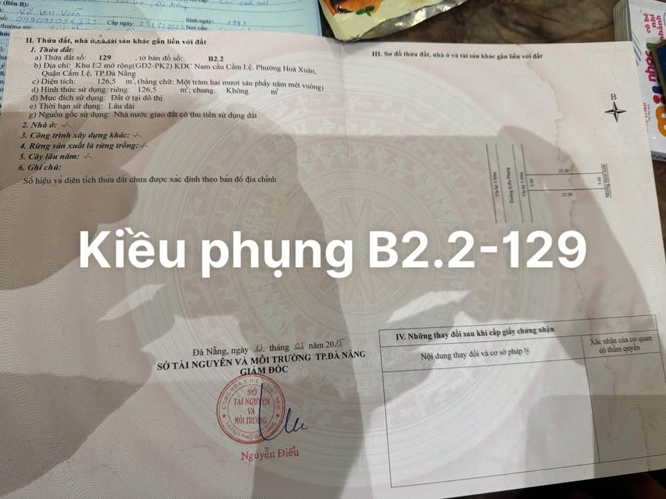 Đất nền đường Kiều Phụng, quận Cẩm Lệ 126,5m² giá 4,5 tỷ - Vị trí đẹp, thuận tiện!